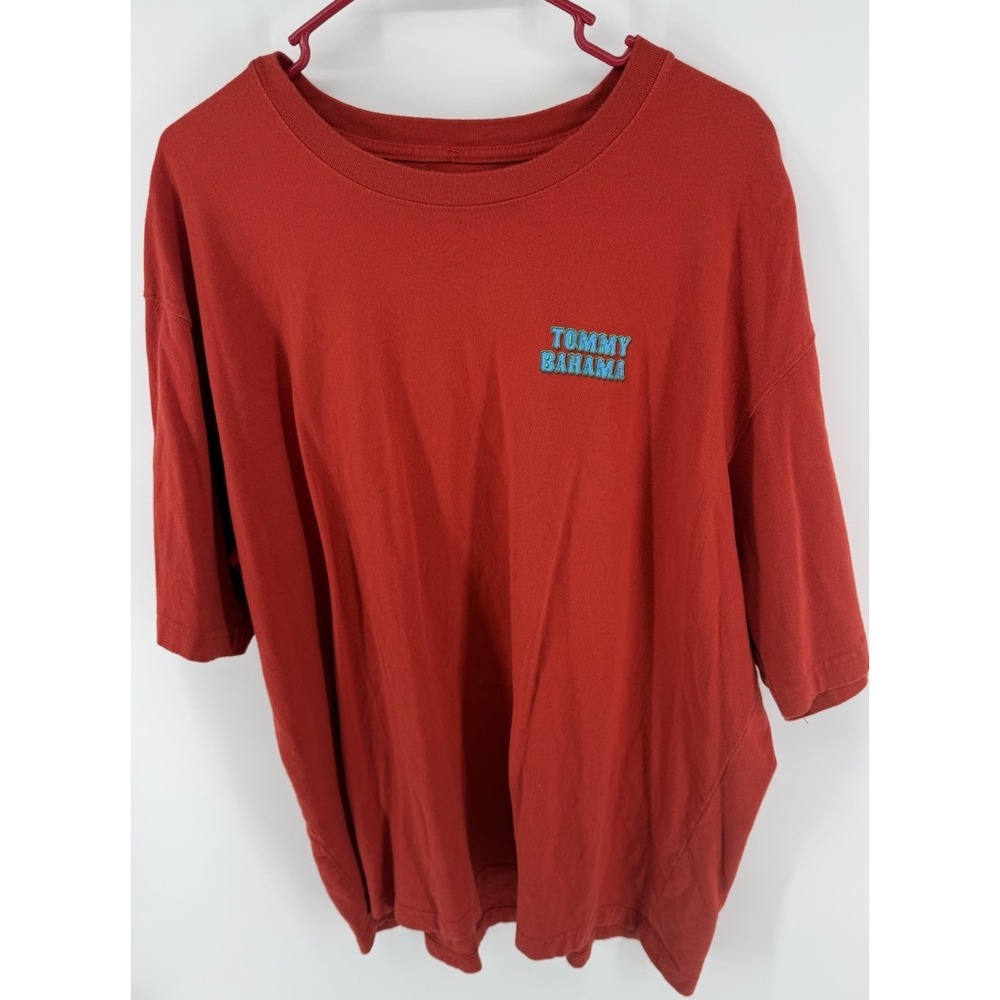 Tommy Bahama Men's XXL Three Mojitos Parrot Graphic T-Shirt Red